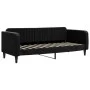 Sofá cama nido con colchón terciopelo negro 80x200 cm de vidaXL, Camas y somieres - Ref: Foro24-3197084, Precio: 415,91 €, De...
