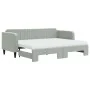 Sofá cama nido con colchón terciopelo gris claro 80x200 cm de vidaXL, Camas y somieres - Ref: Foro24-3197080, Precio: 421,98 ...