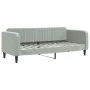Sofá cama nido con colchón terciopelo gris claro 80x200 cm de vidaXL, Camas y somieres - Ref: Foro24-3197080, Precio: 421,98 ...