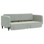 Sofá cama nido con cajones terciopelo gris claro 80x200 cm de vidaXL, Camas y somieres - Ref: Foro24-3197104, Precio: 290,51 ...