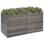 Jardinera ratán sintético gris 157x80x80 cm en Macetas y jardineras | Comprar online en Foru.es