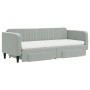 Sofá cama nido con cajones terciopelo gris claro 80x200 cm de vidaXL, Camas y somieres - Ref: Foro24-3197128, Precio: 457,33 ...