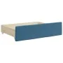 Trundle sofa bed with drawers blue velvet 80x200 cm by vidaXL, Beds and slatted bases - Ref: Foro24-3197127, Price: 452,13 €,...