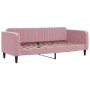 Sofá cama nido con cajones terciopelo rosa 80x200 cm de vidaXL, Camas y somieres - Ref: Foro24-3197131, Precio: 460,02 €, Des...