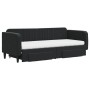 Sofá cama nido con cajones terciopelo negro 80x200 cm de vidaXL, Camas y somieres - Ref: Foro24-3197132, Precio: 452,19 €, De...