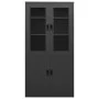 Armario de oficina de acero gris antracita 90x40x180 cm de vidaXL, Taquillas y armarios de almacenamiento - Ref: Foro24-33594...