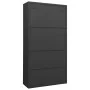 Armario de oficina de acero gris antracita 90x40x180 cm de vidaXL, Taquillas y armarios de almacenamiento - Ref: Foro24-33594...