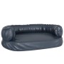 Cama para perros de espuma cuero sintético azul oscuro 75x53 cm en Camas para perros | Comprar online en Foru.es