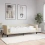 Sofá cama con colchón tela crema 90x200 cm de vidaXL, Camas y somieres - Ref: Foro24-3196564, Precio: 329,07 €, Descuento: %