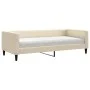 Sofá cama con colchón tela crema 90x200 cm de vidaXL, Camas y somieres - Ref: Foro24-3196564, Precio: 329,07 €, Descuento: %