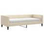 Sofá cama con colchón tela crema 90x200 cm de vidaXL, Camas y somieres - Ref: Foro24-3196564, Precio: 312,65 €, Descuento: %