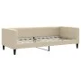 Sofá cama con colchón tela crema 90x200 cm de vidaXL, Camas y somieres - Ref: Foro24-3196564, Precio: 329,07 €, Descuento: %