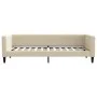 Sofá cama con colchón tela crema 90x200 cm de vidaXL, Camas y somieres - Ref: Foro24-3196564, Precio: 329,07 €, Descuento: %