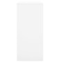 Armario de oficina con puerta corredera acero blanco 90x40x90cm de vidaXL, Taquillas y armarios de almacenamiento - Ref: Foro...