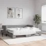 Sofá cama nido con colchón tela gris claro 80x200 cm de vidaXL, Camas y somieres - Ref: Foro24-3196591, Precio: 415,09 €, Des...