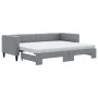 Sofá cama nido con colchón tela gris claro 80x200 cm de vidaXL, Camas y somieres - Ref: Foro24-3196591, Precio: 415,09 €, Des...