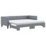 Sofá cama nido con colchón tela gris claro 80x200 cm de vidaXL, Camas y somieres - Ref: Foro24-3196591, Precio: 432,72 €, Des...