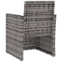Muebles de jardín con cojines 3 piezas ratán sintético gris en Conjuntos de jardín | Comprar online en Foru.es