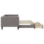 Sofá cama nido con cajones tela gris taupe 80x200 cm de vidaXL, Camas y somieres - Ref: Foro24-3196612, Precio: 248,57 €, Des...