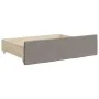 Sofá cama nido con cajones tela gris taupe 80x200 cm de vidaXL, Camas y somieres - Ref: Foro24-3196612, Precio: 281,85 €, Des...