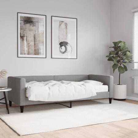 Sofá cama con colchón tela gris claro 80x200 cm de vidaXL, Camas y somieres - Ref: Foro24-3196555, Precio: 332,51 €, Descuent...