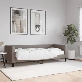 Sofá cama con colchón tela gris taupe 80x200 cm de vidaXL, Camas y somieres - Ref: Foro24-3196558, Precio: 306,84 €, Descuent...