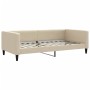 Sofá cama con colchón tela crema 100x200 cm de vidaXL, Camas y somieres - Ref: Foro24-3196569, Precio: 341,83 €, Descuento: %