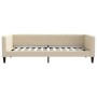 Sofá cama con colchón tela crema 100x200 cm de vidaXL, Camas y somieres - Ref: Foro24-3196569, Precio: 341,83 €, Descuento: %