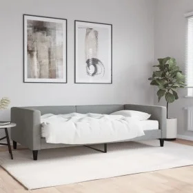 Sofá cama con colchón tela gris claro 100x200 cm de vidaXL, Camas y somieres - Ref: Foro24-3196565, Precio: 368,67 €, Descuen...