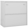 Armario de oficina puerta corredera acero gris claro 90x40x90cm de vidaXL, Taquillas y armarios de almacenamiento - Ref: Foro...