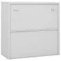 Armario de oficina puerta corredera acero gris claro 90x40x90cm de vidaXL, Taquillas y armarios de almacenamiento - Ref: Foro...