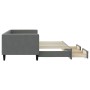 Sofá cama nido con cajones tela gris oscuro 80x200 cm de vidaXL, Camas y somieres - Ref: Foro24-3196610, Precio: 285,52 €, De...