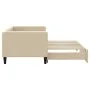 Sofá cama nido tela crema 80x200 cm de vidaXL, Camas y somieres - Ref: Foro24-3196577, Precio: 242,04 €, Descuento: %