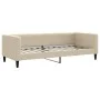 Sofá cama nido tela crema 80x200 cm de vidaXL, Camas y somieres - Ref: Foro24-3196577, Precio: 242,04 €, Descuento: %
