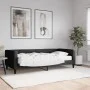 Sofá cama con colchón tela negro 90x190 cm de vidaXL, Camas y somieres - Ref: Foro24-3196572, Precio: 331,08 €, Descuento: %