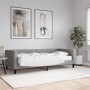 Sofá cama con colchón tela gris claro 90x200 cm de vidaXL, Camas y somieres - Ref: Foro24-3196560, Precio: 296,21 €, Descuent...