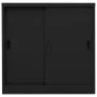 Armario de oficina con puerta corredera acero negro 90x40x90cm de vidaXL, Taquillas y armarios de almacenamiento - Ref: Foro2...
