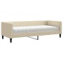 Sofá cama con colchón tela crema 80x200 cm de vidaXL, Camas y somieres - Ref: Foro24-3196559, Precio: 313,64 €, Descuento: %