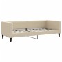 Sofá cama con colchón tela crema 80x200 cm de vidaXL, Camas y somieres - Ref: Foro24-3196559, Precio: 313,64 €, Descuento: %