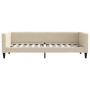 Sofá cama con colchón tela crema 80x200 cm de vidaXL, Camas y somieres - Ref: Foro24-3196559, Precio: 313,64 €, Descuento: %