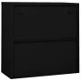 Armario de oficina con puerta corredera acero negro 90x40x90cm de vidaXL, Taquillas y armarios de almacenamiento - Ref: Foro2...