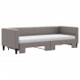 Sofá cama nido con colchón tela gris taupe 80x200 cm de vidaXL, Camas y somieres - Ref: Foro24-3196594, Precio: 393,43 €, Des...