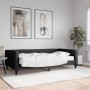 Sofá cama con colchón tela negro 100x200 cm de vidaXL, Camas y somieres - Ref: Foro24-3196567, Precio: 336,96 €, Descuento: %