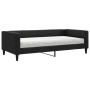 Sofá cama con colchón tela negro 100x200 cm de vidaXL, Camas y somieres - Ref: Foro24-3196567, Precio: 336,96 €, Descuento: %
