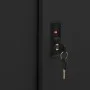 Armario de oficina con puerta corredera acero negro 90x40x90cm de vidaXL, Taquillas y armarios de almacenamiento - Ref: Foro2...