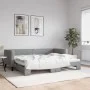 Sofá cama nido tela gris claro 80x200 cm de vidaXL, Camas y somieres - Ref: Foro24-3196573, Precio: 241,52 €, Descuento: %