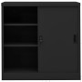 Armario de oficina puerta corredera acero antracita 90x40x90cm de vidaXL, Taquillas y armarios de almacenamiento - Ref: Foro2...