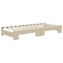 Sofá cama nido con cajones tela color crema 80x200 cm de vidaXL, Camas y somieres - Ref: Foro24-3196631, Precio: 452,78 €, De...