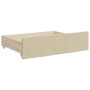 Sofá cama nido con cajones tela color crema 80x200 cm de vidaXL, Camas y somieres - Ref: Foro24-3196631, Precio: 452,78 €, De...