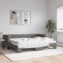 Sofá cama nido con colchón tela gris oscuro 80x200 cm de vidaXL, Camas y somieres - Ref: Foro24-3196592, Precio: 436,76 €, De...